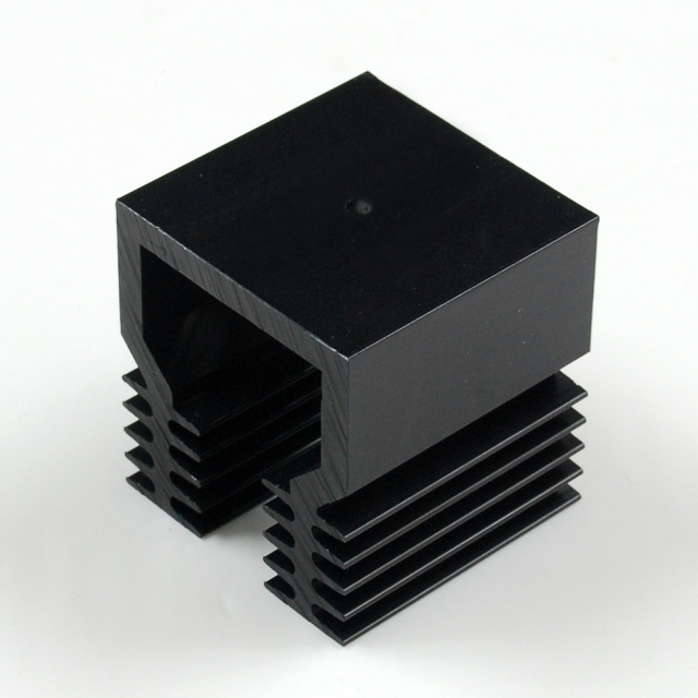 SS388 1.7" x1.7" x1.9" Aluminum Black Heat Sink